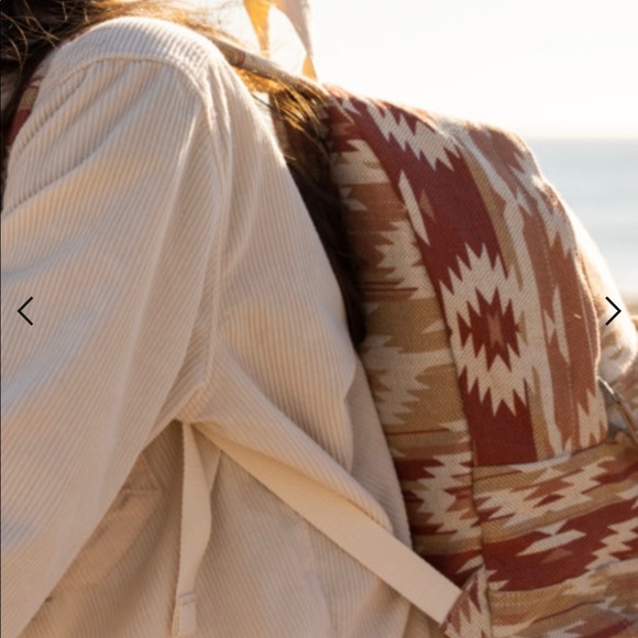 Roxy 15 L Medium Canvas Backpack. cotton-linen fabric ,front zip pocket … - Picture 4 of 7